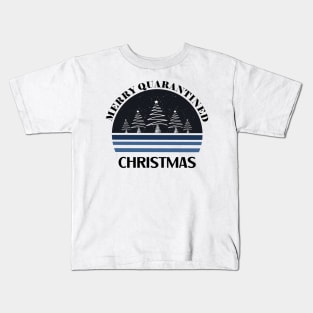 Merry Quarantined Christmas Trees Kids T-Shirt